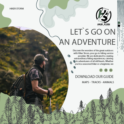 Flyer design for Hiker Storm Adventure Club