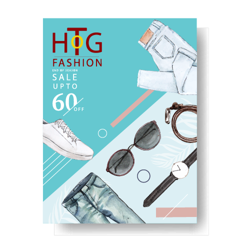 Flyer design for HTOG Fashion